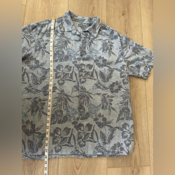 Cubavera Blue Casual Button Down Shirt with Artistic Design 🍂🍃 - Picture 3 of 6